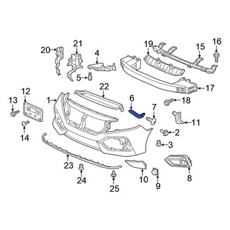 Honda OE - Front Left Bumper Guide