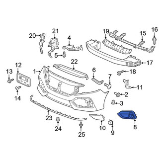 Honda OE - Front Left Fog Light Trim