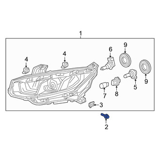 Honda OE - Headlight Mounting Bolt