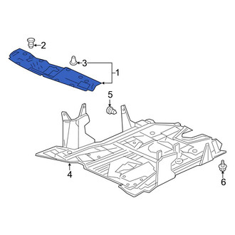 Honda OE - Front Radiator Support Access Cover
