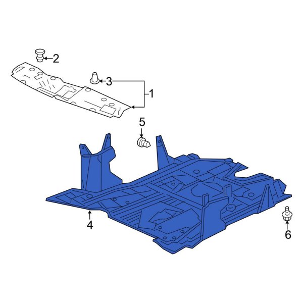 Radiator Support Splash Shield