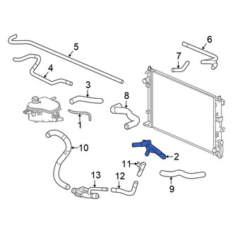 Honda OE - Engine Coolant Reservoir Hose