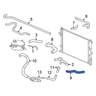 Honda OE - Upper Radiator Coolant Hose