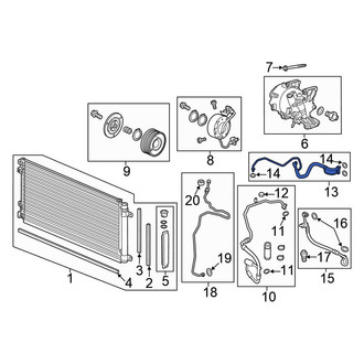 Honda OE - A/C Refrigerant Suction Hose