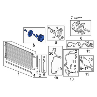 Honda OE - A/C Compressor Clutch Pulley