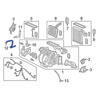 Honda OE - HVAC Heater Hose