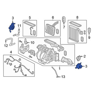 Honda OE - Left HVAC Blend Door Actuator