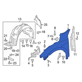 Honda OE - Front Right Fender