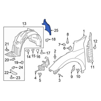 Honda OE - Front Right Mud Guard
