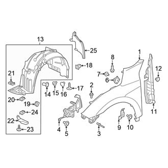 Honda OE - Fender & Components (Hatchback 1.5L)