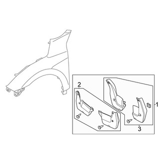 Honda OE - Front Mud Flap Kit