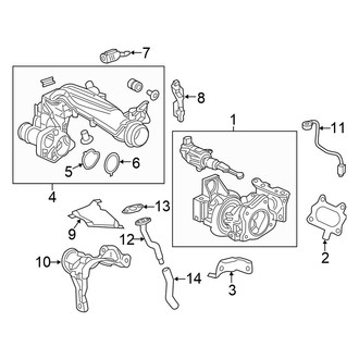 Honda OE - Engine / Transaxle - Turbocharger & Components (Hatchback 1.5L)