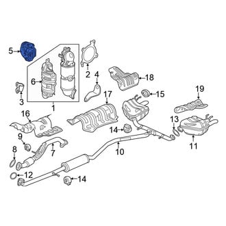 Honda OE - Upper Catalytic Converter Heat Shield