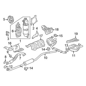 Honda OE - Exhaust System - Exhaust Components