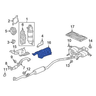 Honda OE - Center Floor Pan Heat Shield