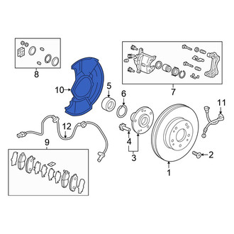 Honda OE - Front Brake Dust Shield