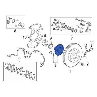 Honda OE - Front Wheel Hub