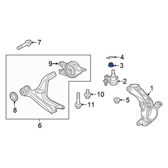 Honda OE - Suspension Ball Joint Nut & Washer