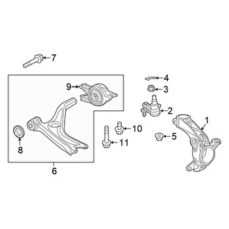 Honda OE - Front Suspension - Suspension Components (Hatchback 1.5L)