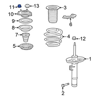 Honda OE - Suspension Strut Mount Nut