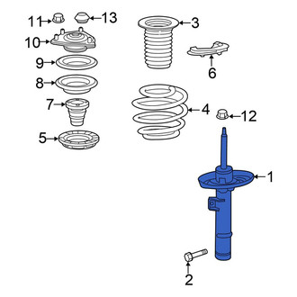 Honda OE - Front Left Suspension Strut