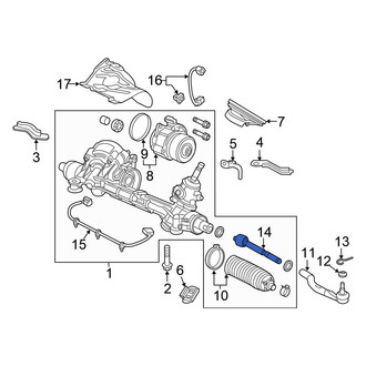 Honda OE - Right Outer Steering Tie Rod End