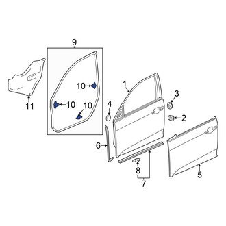 Honda OE - Outer Door Seal Clip