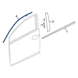 Honda OE - Front Left Door Reveal Molding