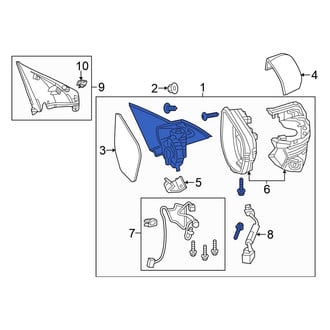 Honda OE - Front Left Door Mirror