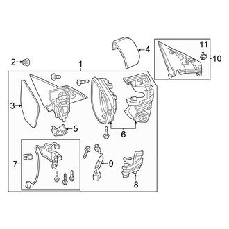 Honda OE - Front Door - Outside Mirrors (With Signal Lamps), (Hatchback 1.5L)
