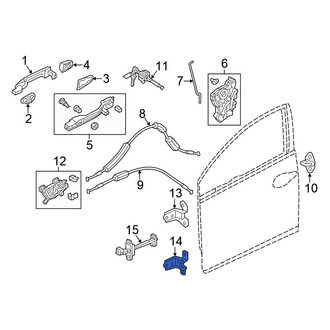 Honda OE - Front Left Lower Door Hinge