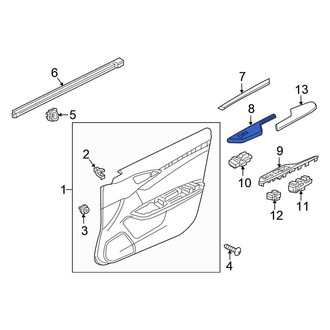 Honda OE - Front Right Door Switch Trim Panel