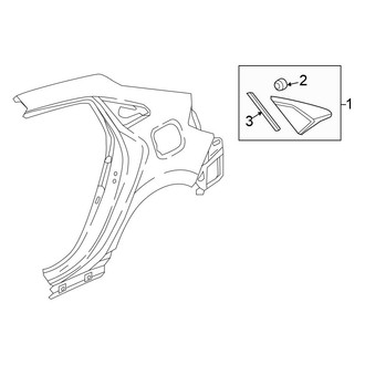 Honda OE - Quarter Panel - Exterior Trim (Hatchback 1.5L)
