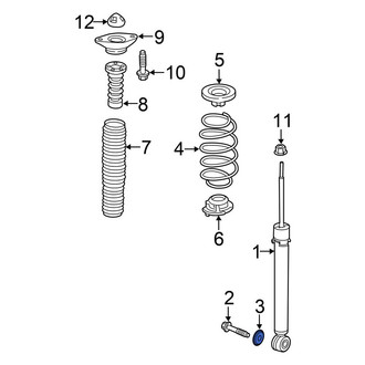 Honda OE - Suspension Shock Absorber Mount Washer