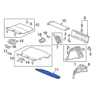 Honda OE - Rear Floor Storage Compartment Lid