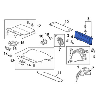Honda OE - Rear Liftgate Trim Scuff Plate