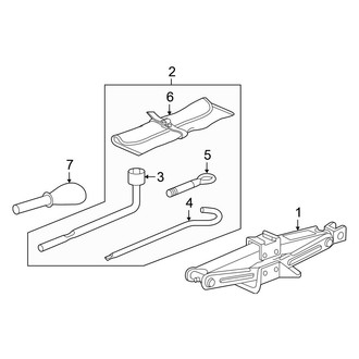 Honda OE - Rear Body & Floor - Jack & Components (Hatchback 1.5L)