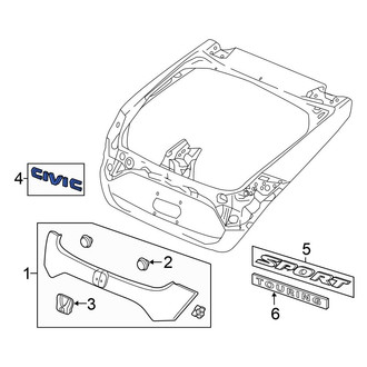 Honda OE - Rear Hatch Emblem
