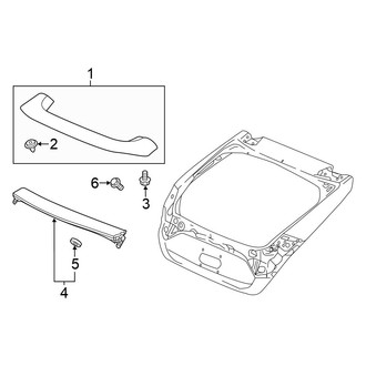 Honda OE - Lift Gate - Spoiler (Hatchback 1.5L)