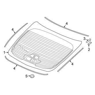 Honda OE - Lift Gate - Glass (Hatchback 1.5L)