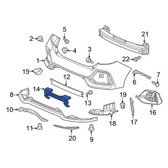 Honda OE - Rear Bumper Impact Absorber