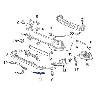 Honda OE - Rear Left Bumper Extension