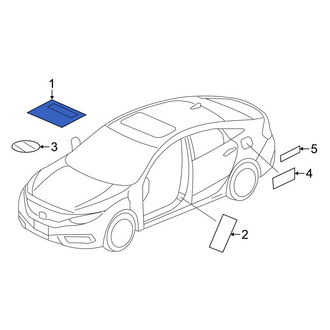 Honda OE - A/C System Information Label