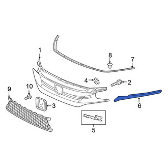 Honda OE - Front Right Grille Molding