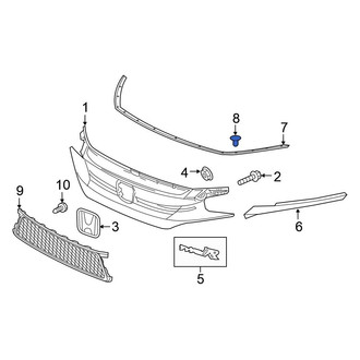 Honda OE - Hood Seal Clip