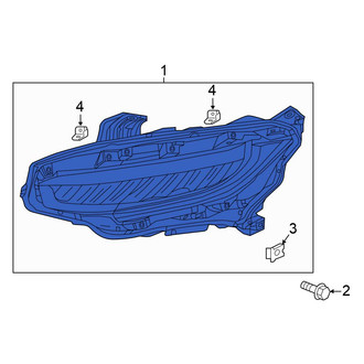 Honda OE - Front Left Headlight Assembly