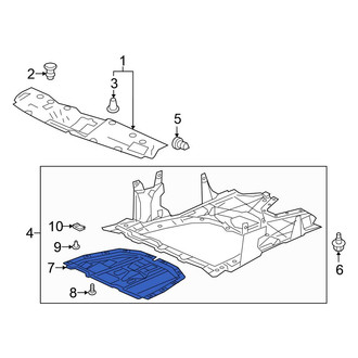 Honda OE - Front Radiator Support Splash Shield