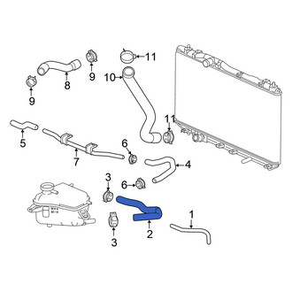 Honda OE - Engine Coolant Reservoir Hose