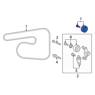 Honda OE - Accessory Drive Belt Idler Pulley