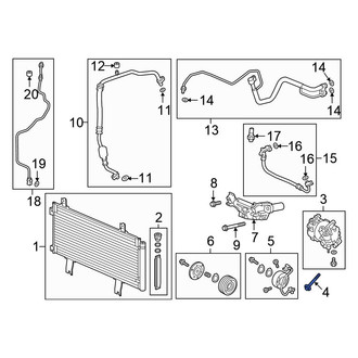 Honda OE - A/C Compressor Bolt